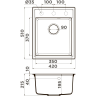 Мойка OMOIKIRI DAISEN 42-CA Artgranit/Карамель 4993603