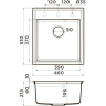Мойка OMOIKIRI DAISEN 46-MA Artgranit/Марципан 4993609