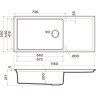 Мойка OMOIKIRI SINTESI 116-CN Artceramic/canyon 4997122